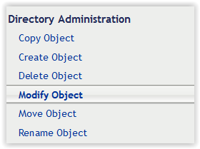 Figure 10:  Directory Administration