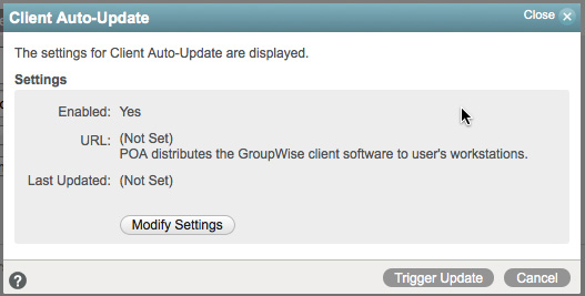 Figure 4:  'Trigger Update' updates the Software Version